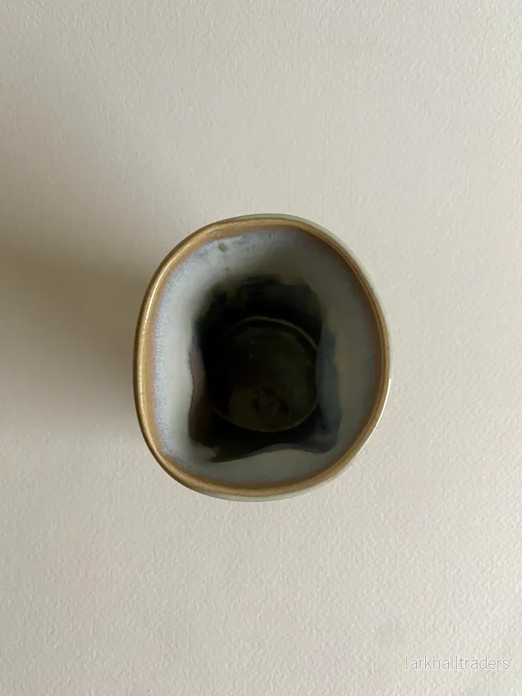 Handformad kopp - Grön/Vit (Mellan) - Bild 2