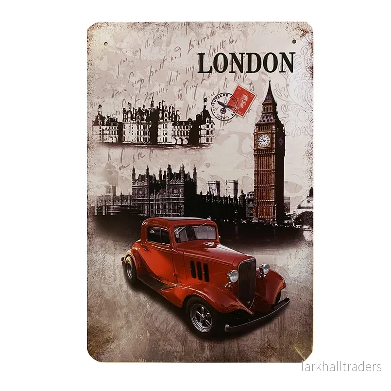 Metallskylt – London Metallskylt – London