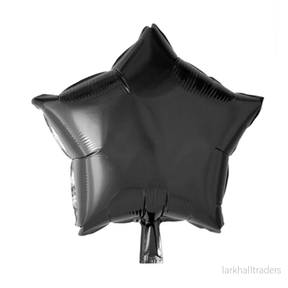 Folieballong, stjärna svart 45 cm Folieballong, stjärna svart 45 cm