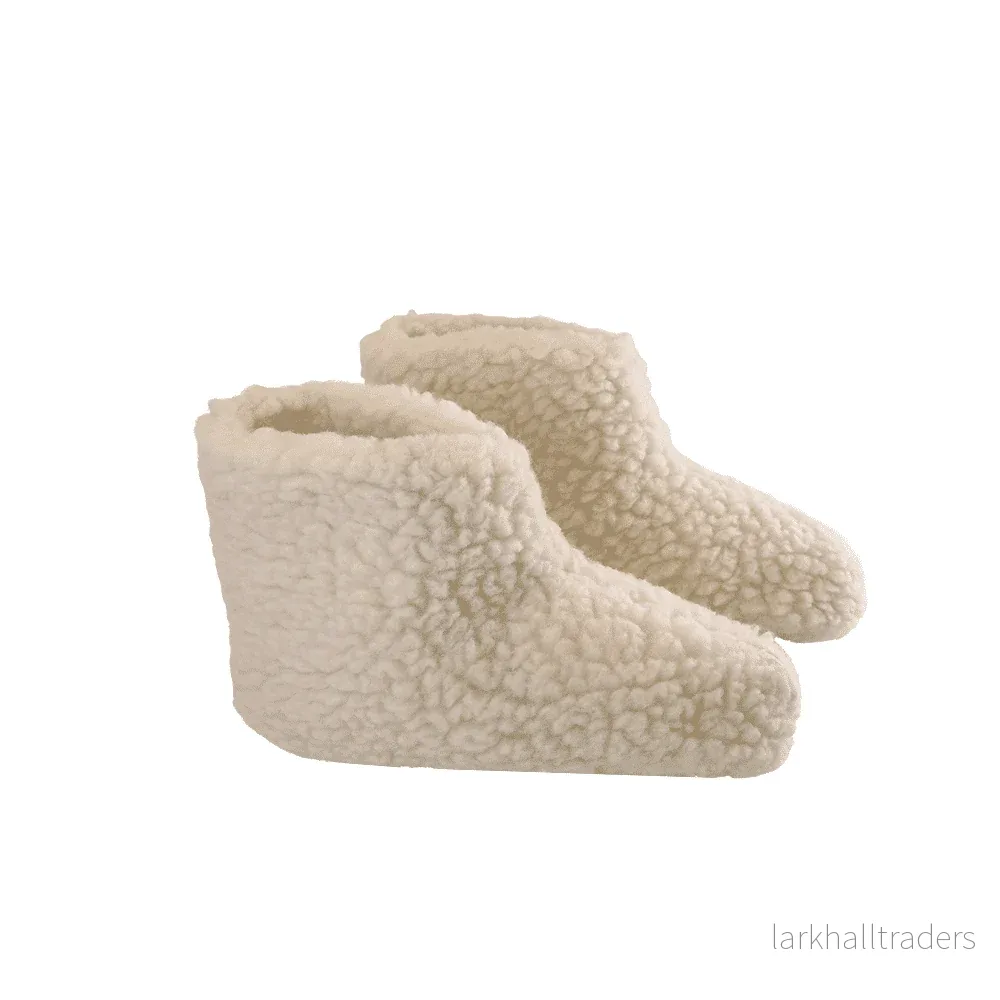 Fluffig Ullstövel (100% ren ull) – Modell Vit - Bild 2