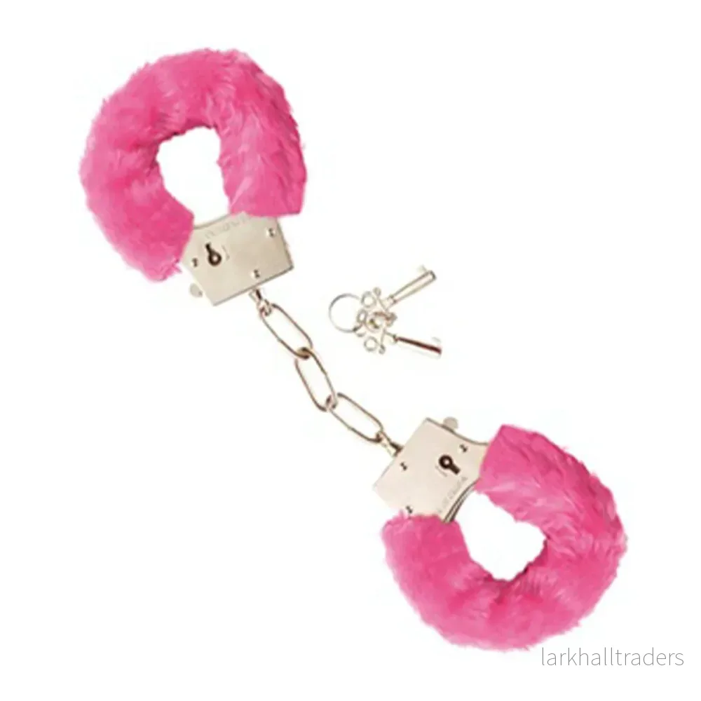 Handbojor, rosa fluff