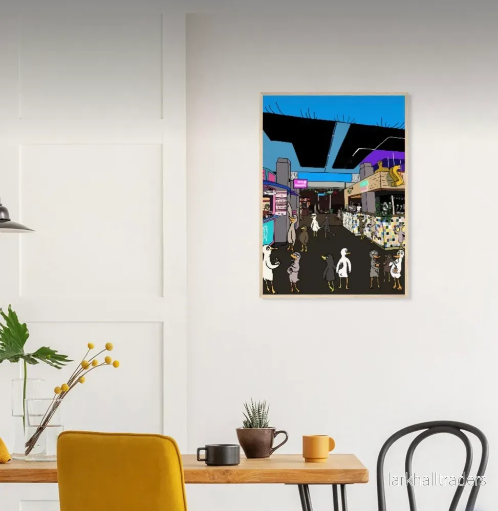 Oslo streetfood: ducks in a foodcourt - Poster - Bild 2