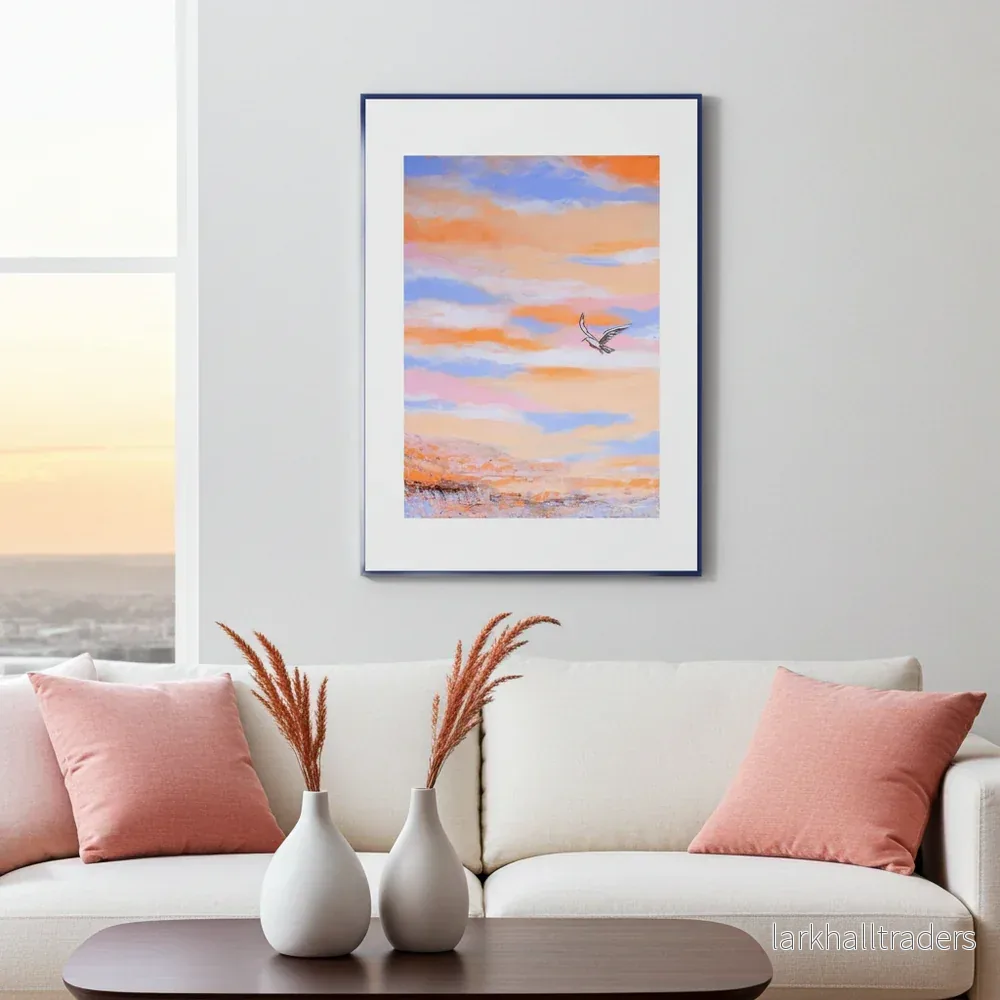 Fine Art Print Abstrakt Drömlandskap Blå – Free as a Bird Piece 1 | Museikvalitet Fine Art Print Abstrakt Drömlandskap Blå – Free as a Bird Piece 1 | Museikvalitet