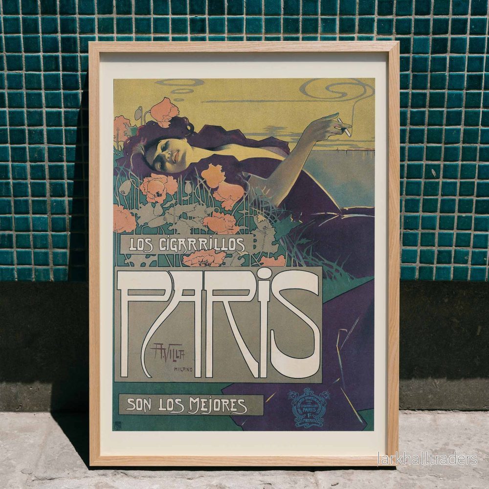 Cigarrillos Paris Poster