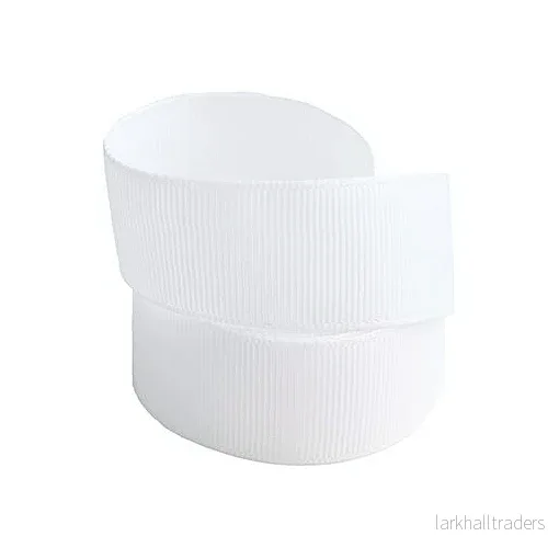 Ripsband Vit, 22mm