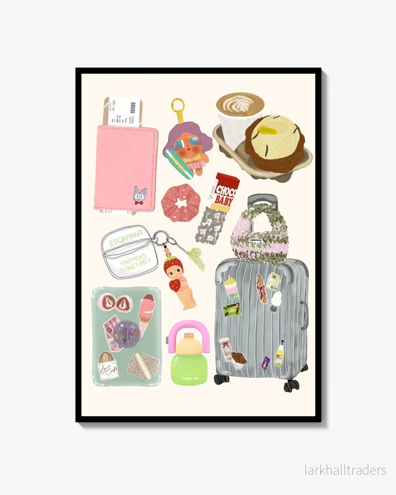 TRAVEL DOODLE Poster