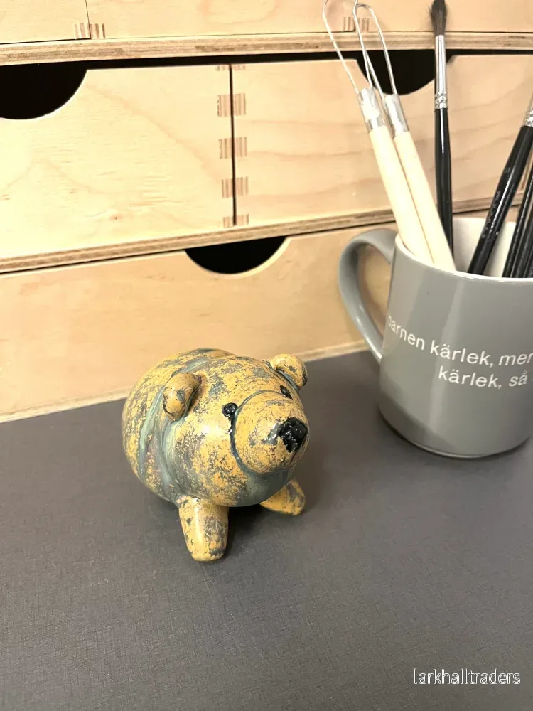 Keramisk björnskulptur - Sam - Bild 2