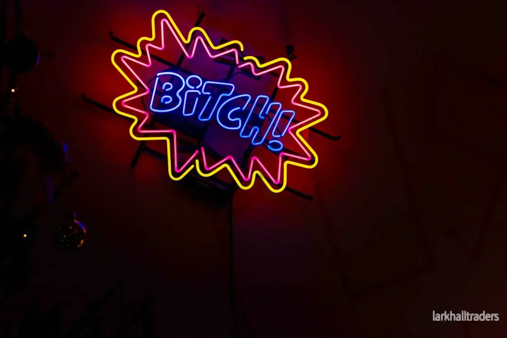 Neon Bitch! Väggkonst Neon Bitch! Väggkonst