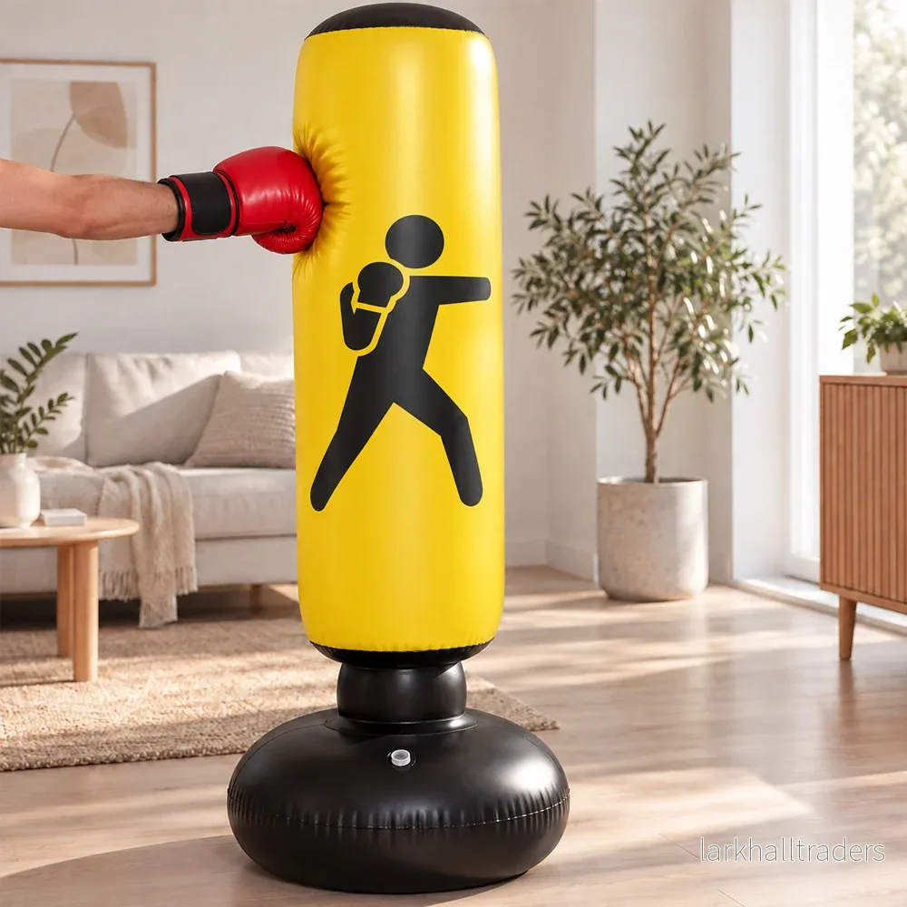 Uppblåsbar Stående Boxningssäck 160 cm – Röd, Gul eller Svart - Bild 3