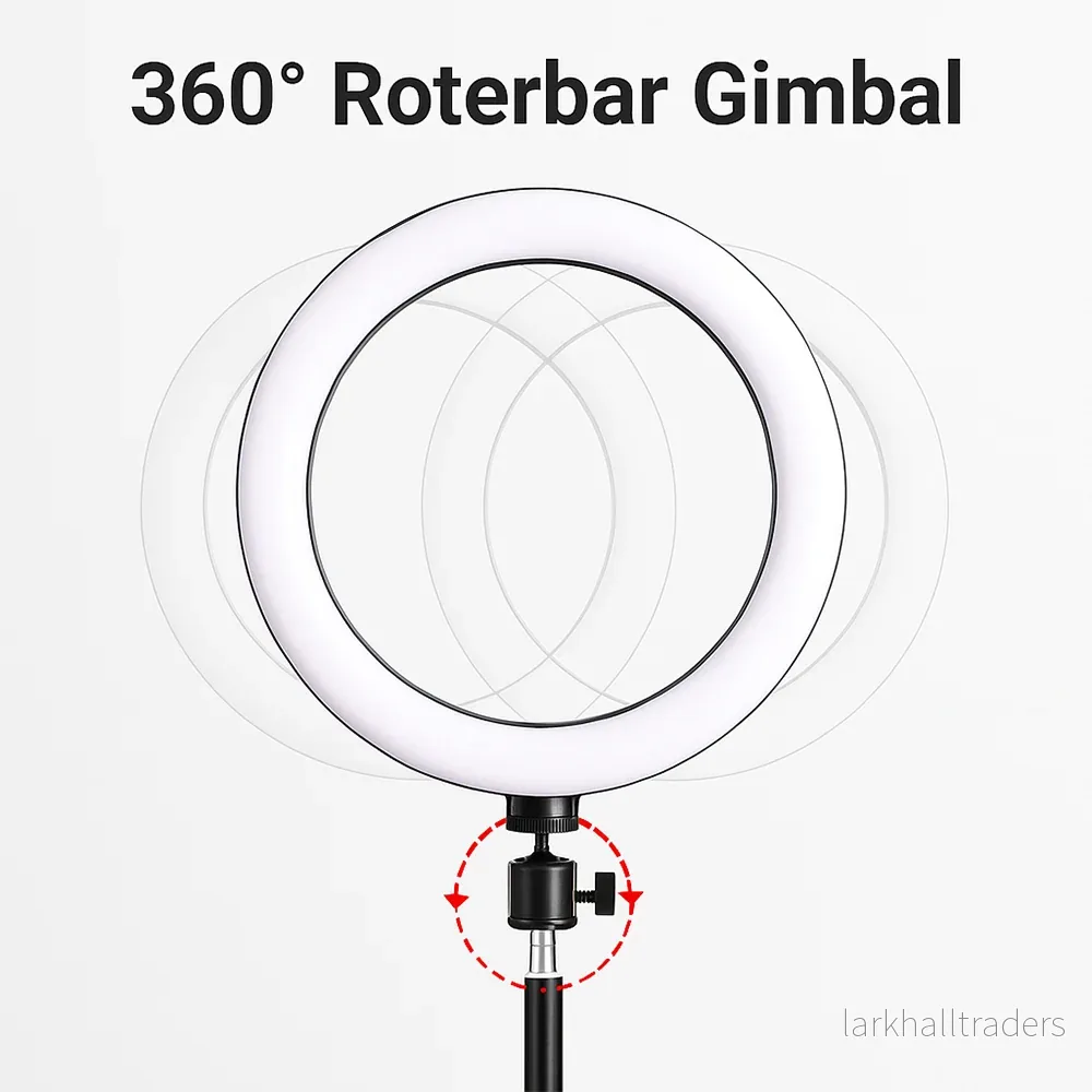 Ring Light med stativ – 3 färgtemperaturer – LJJ-26 - Bild 2