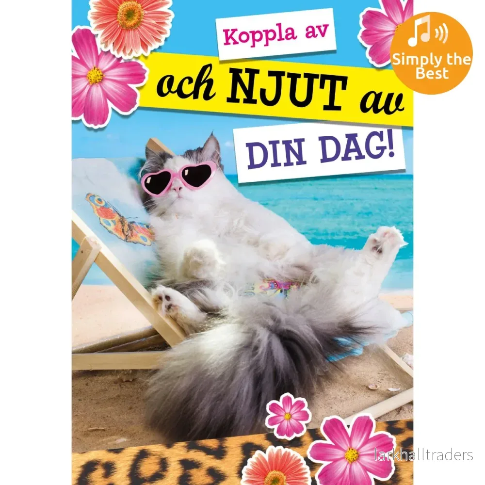 Dubbla kort med ljudeffekt, Koppla av.. Dubbla kort med ljudeffekt, Koppla av..