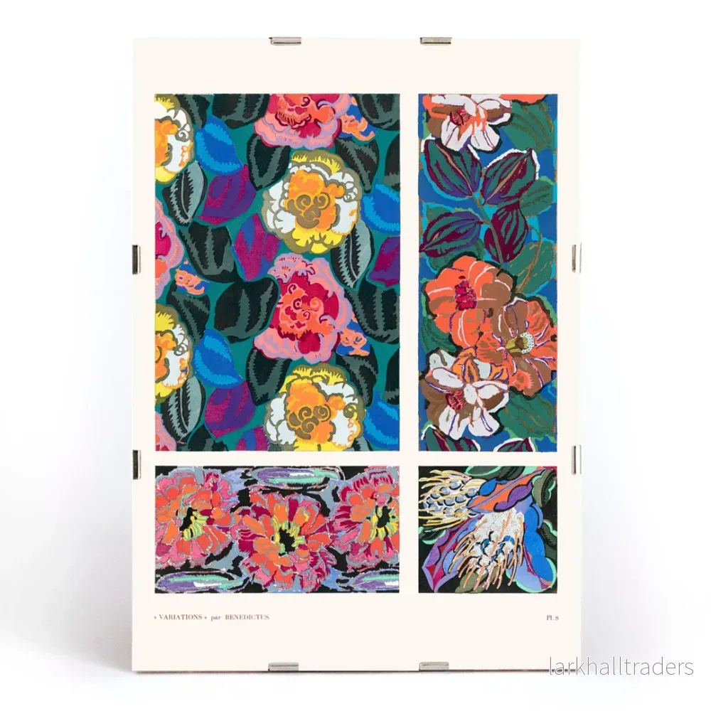Geometriska blommönster 8 Poster - Bild 3