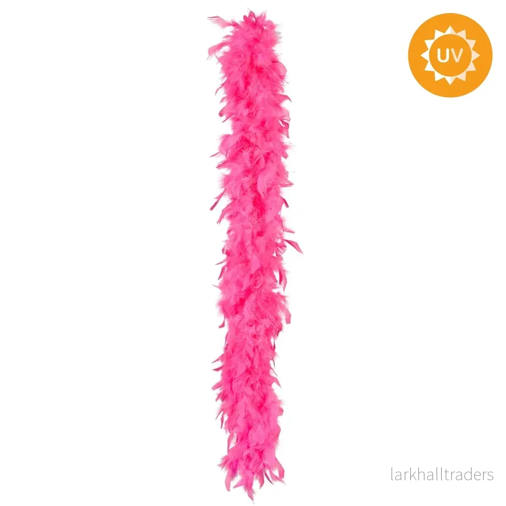 Fjäderboa, neon pink 50 g 180 cm - Bild 2
