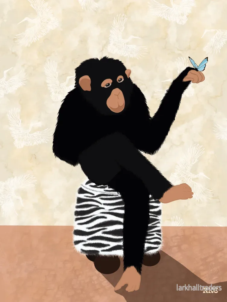 Monkey and Butterfly Poster - Bild 3