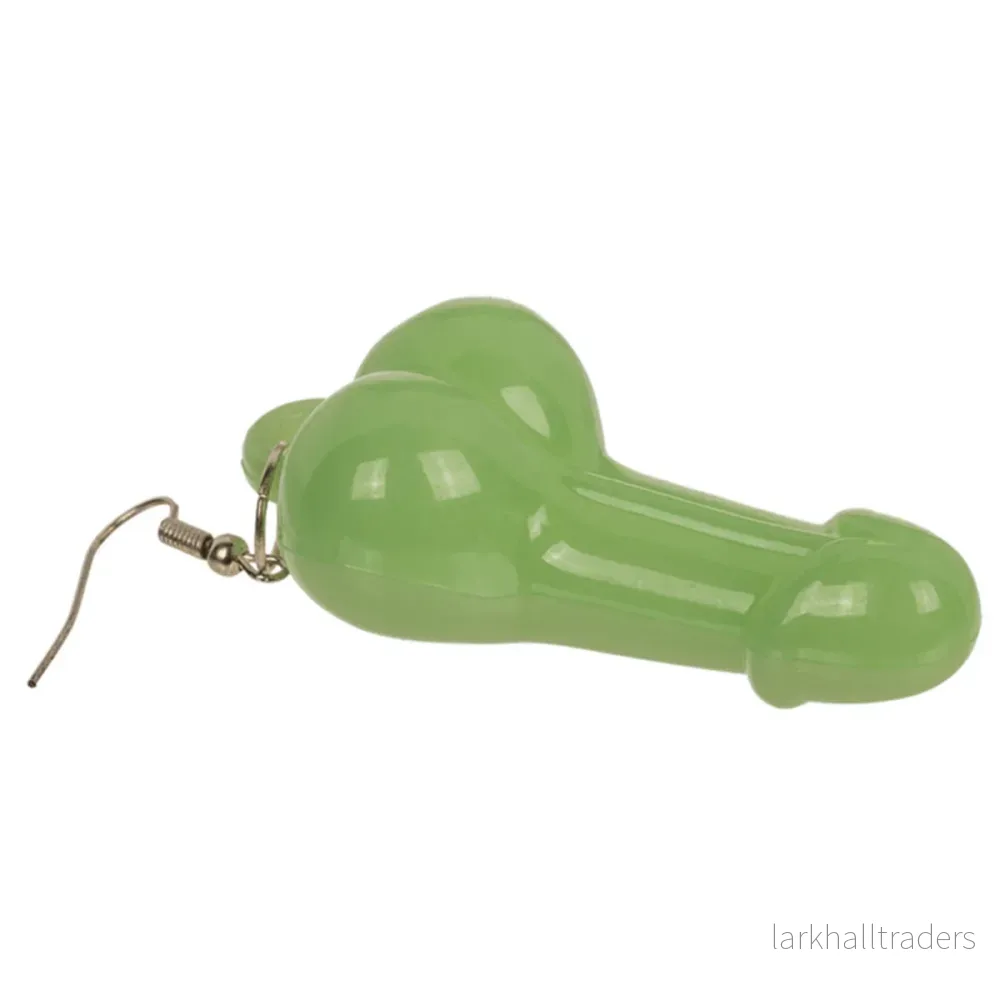 Örhängen, penis glow in the dark 1-par - Bild 3