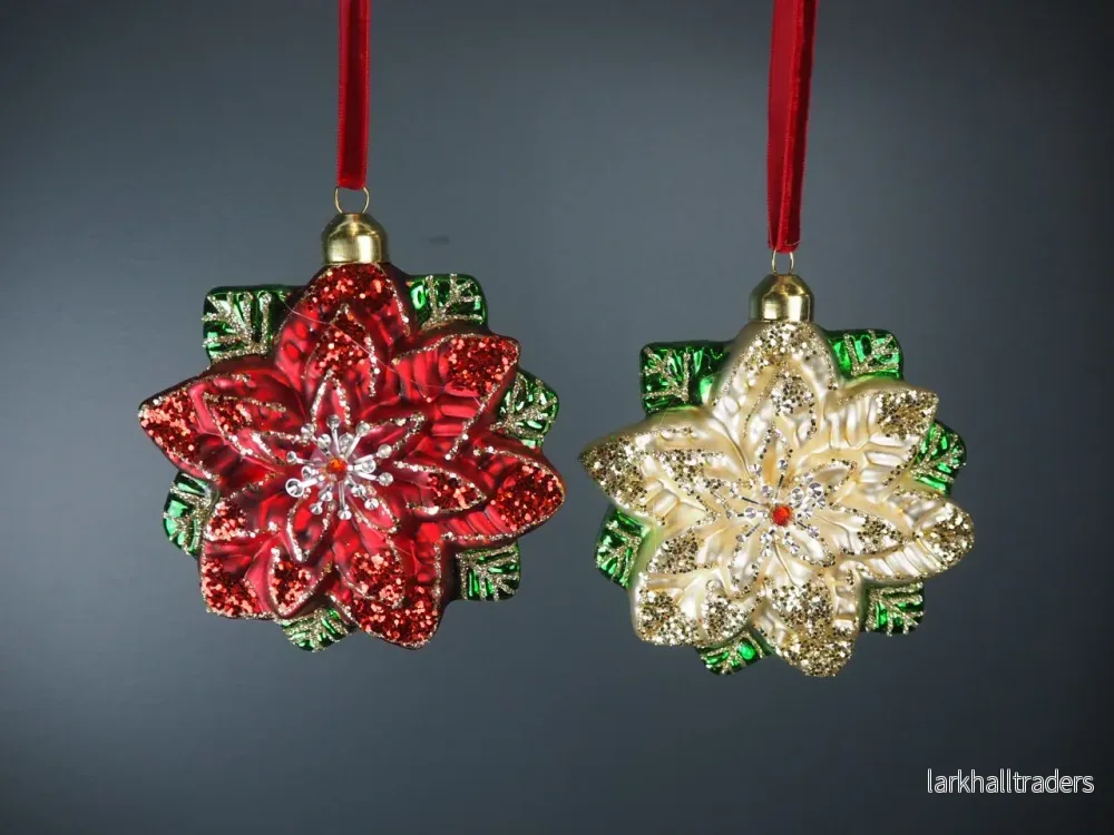 Julgranskula julblomma guld Julgranskula julblomma guld