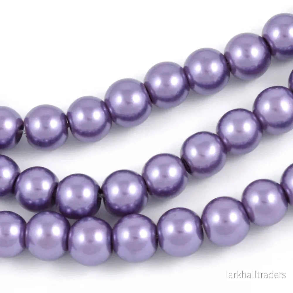 Vaxade glaspärlor, purple haze, 6mm Vaxade glaspärlor, purple haze, 6mm