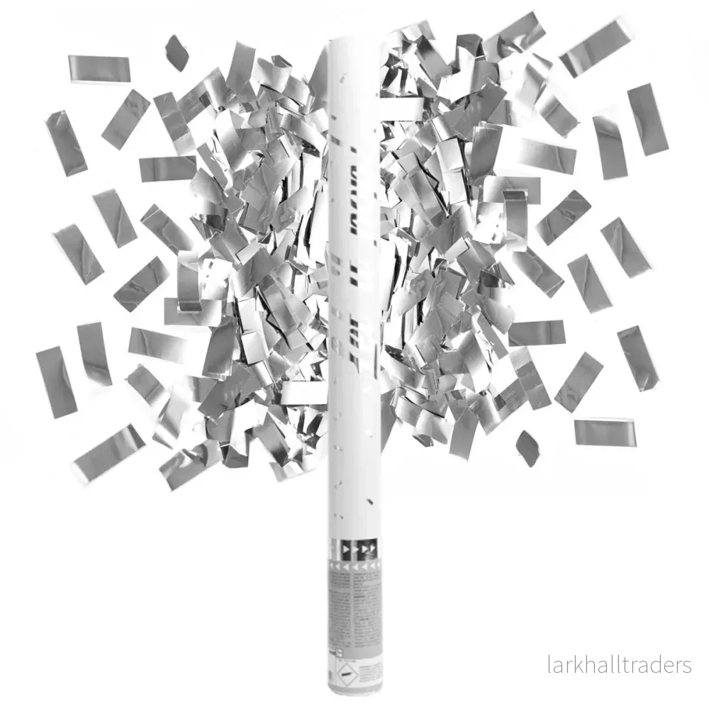 Konfettibomb, silver 60 cm (folie) - Bild 2