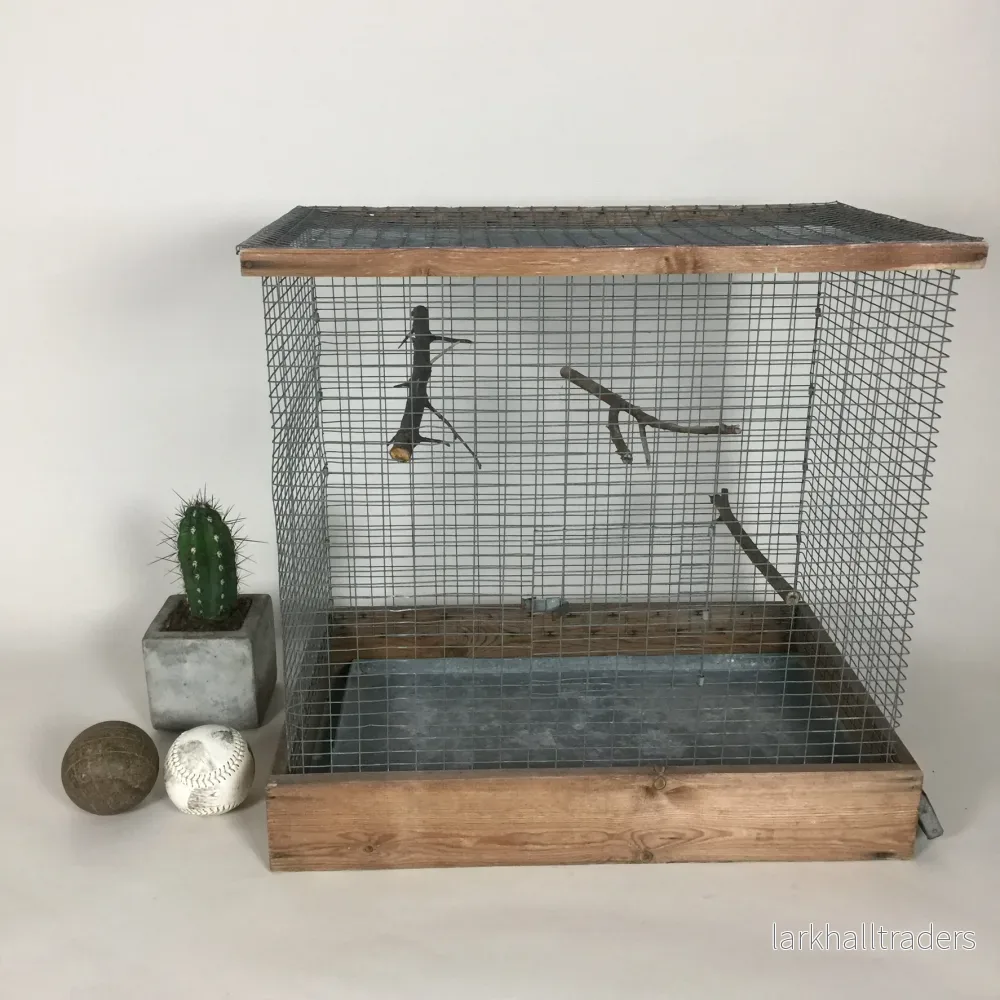 Fågelbur med fin patina