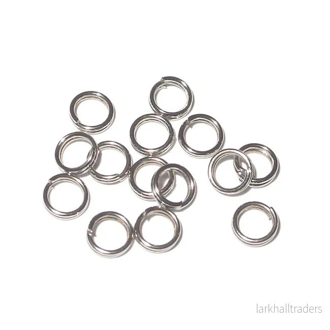 Dubbla motringar, silver, 5mm, 100st