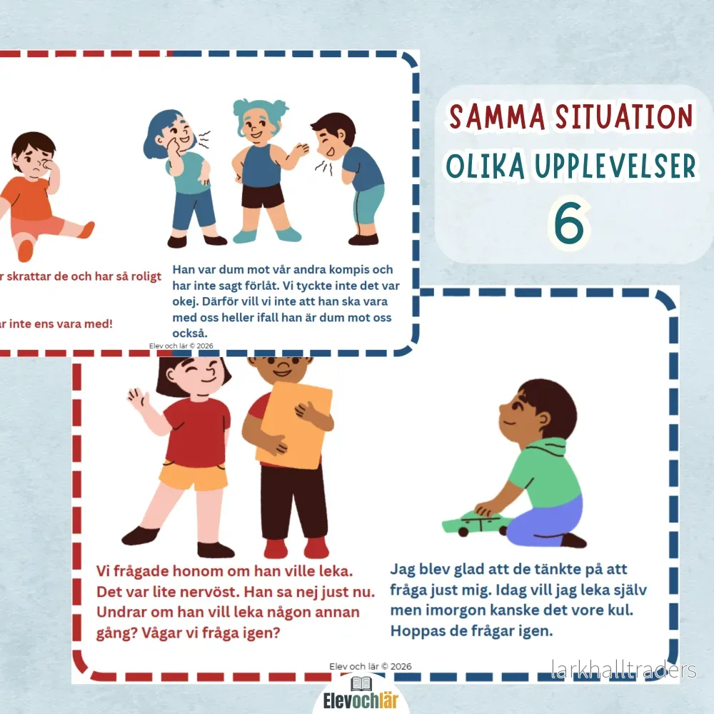 Att vara med andra. Samma situation – olika upplevelser. Del 6