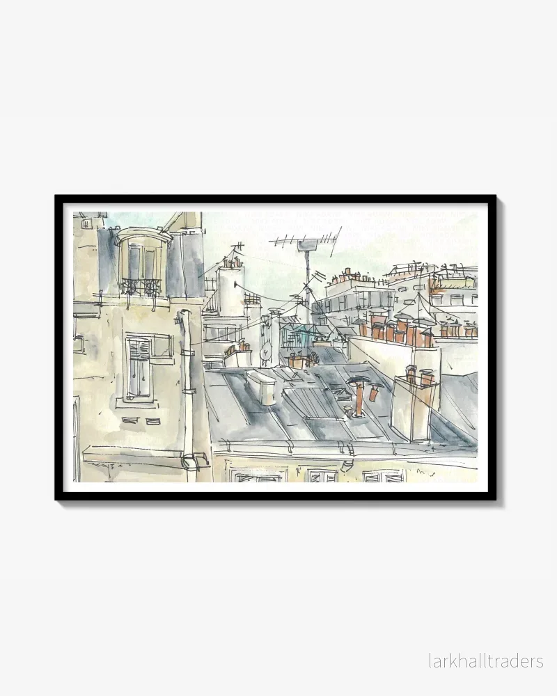 Rooftops in Paris Print Rooftops in Paris Print