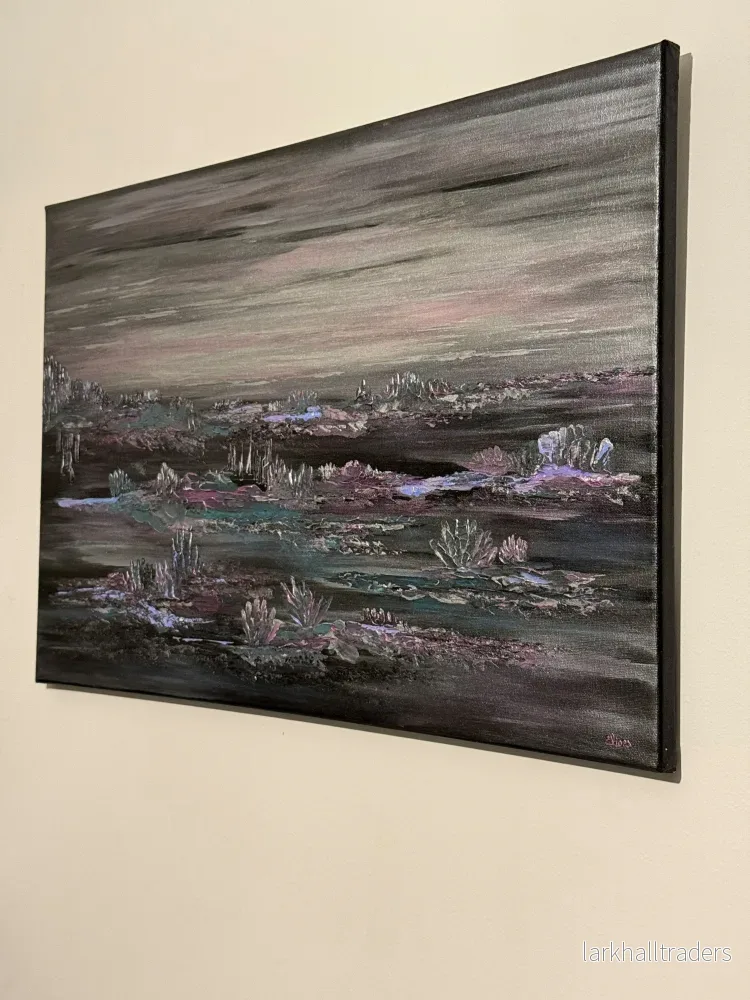 Silver Whisper - Original Akryl konstverk - Bild 3