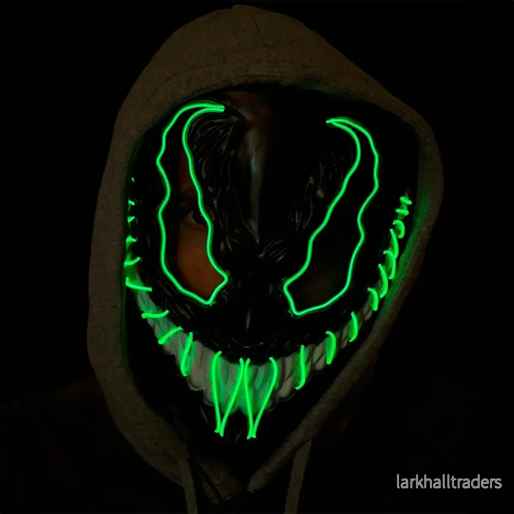 LED-mask, monster grön - Bild 2