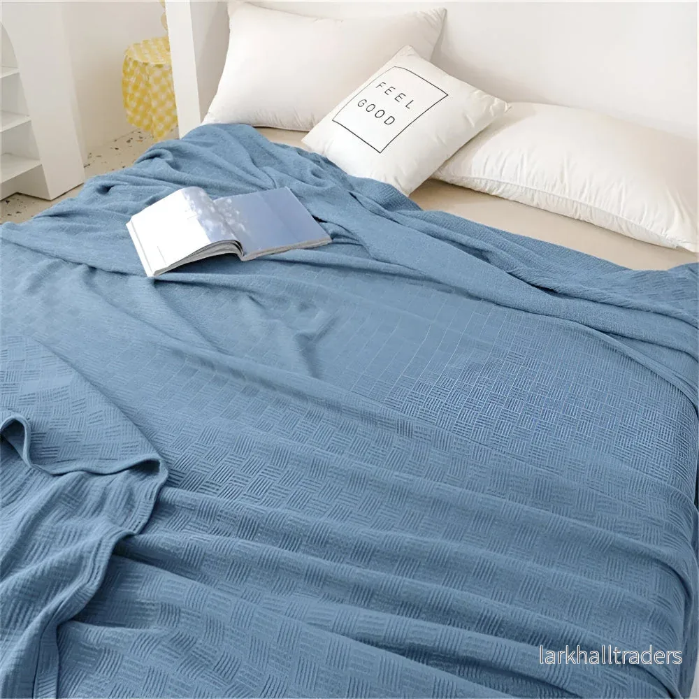 PureBreathe Cozy – Andningsbar Bomullsfleecefilt i Stilren Stickad Design PureBreathe Cozy – Andningsbar Bomullsfleecefilt i Stilren Stickad Design