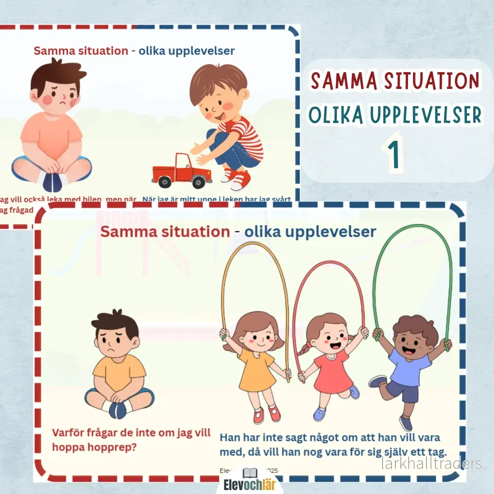 Att fråga och bli tillfrågad. Samma situation – olika upplevelser. Paket 1. Att fråga och bli tillfrågad. Samma situation – olika upplevelser. Paket 1.