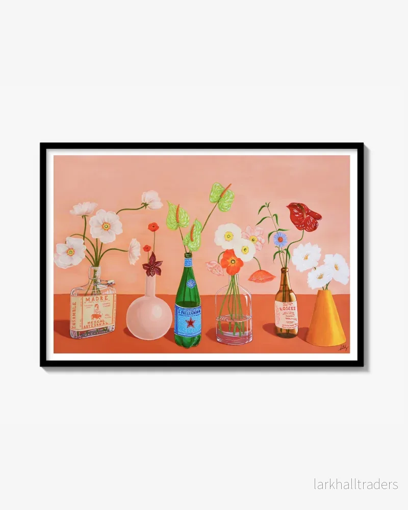 FLEURS ROSES – Poster FLEURS ROSES – Poster