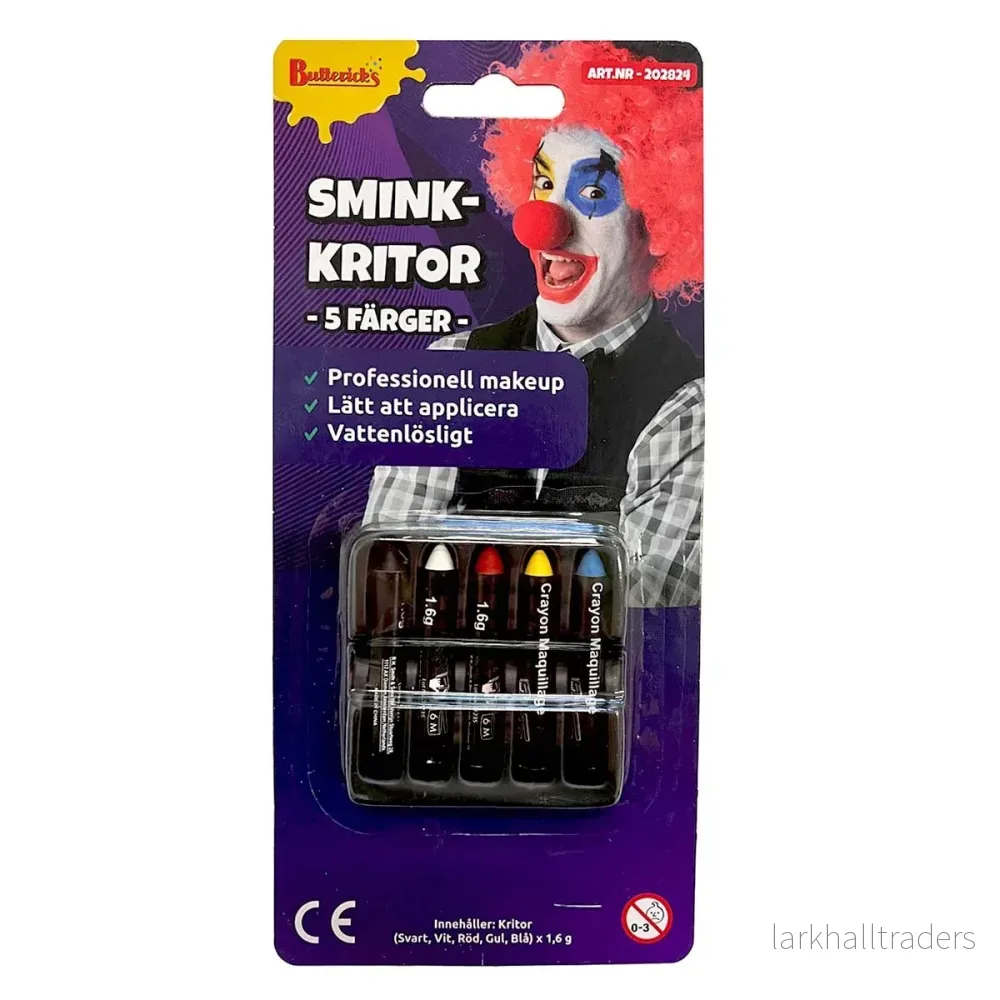 Sminkkritor, 5 färger Sminkkritor, 5 färger