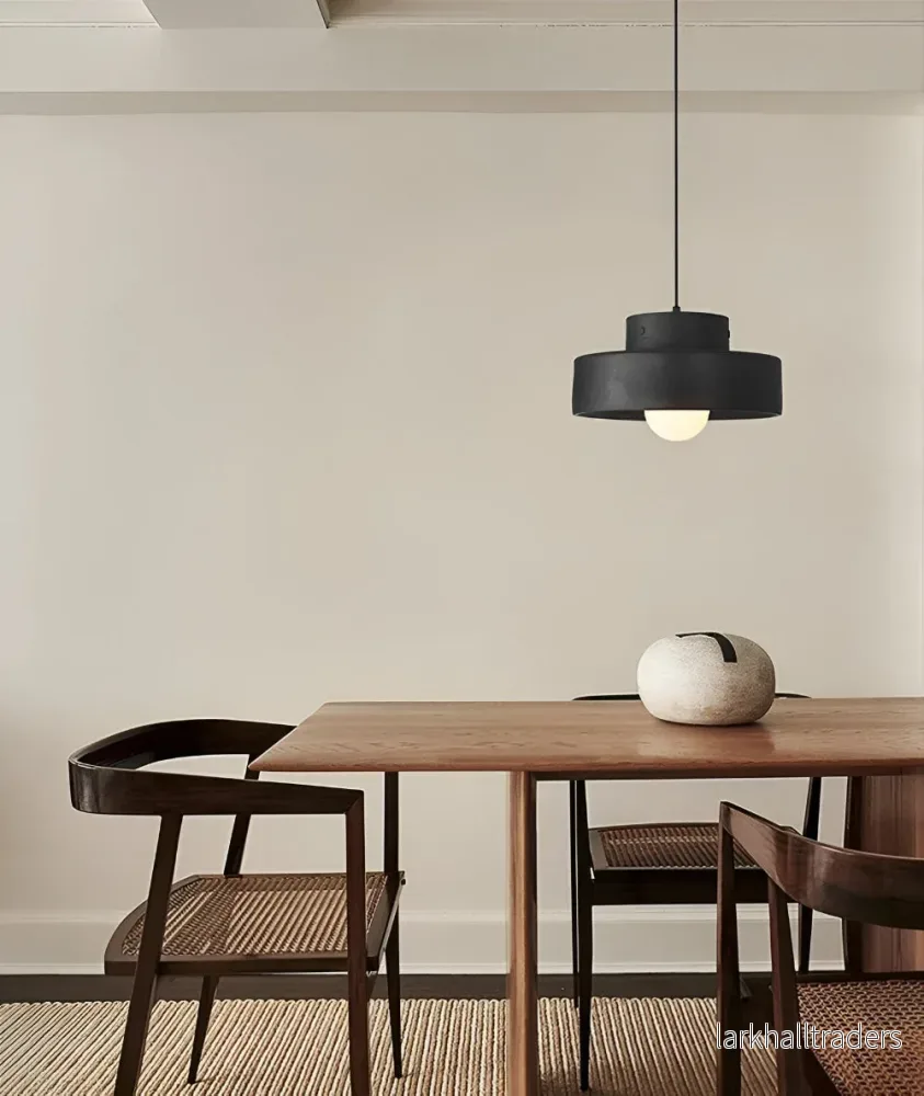 NostalSabi – Färgstark Wabi Sabi Pendellampa i Röd Macaron-Design - Bild 2