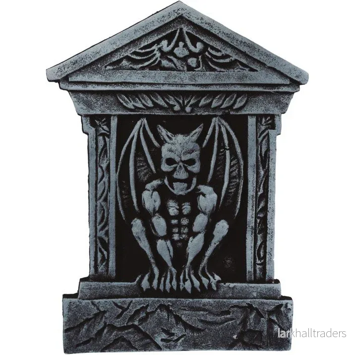 Gravsten, Gargoile tablet 52x35 cm
