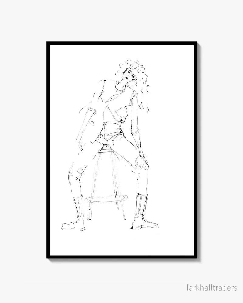 Stretching girl – Poster Stretching girl – Poster