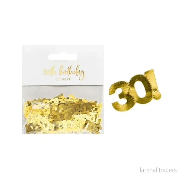 Bordskonfetti, nummer 30 15 g Bordskonfetti, nummer 30 15 g
