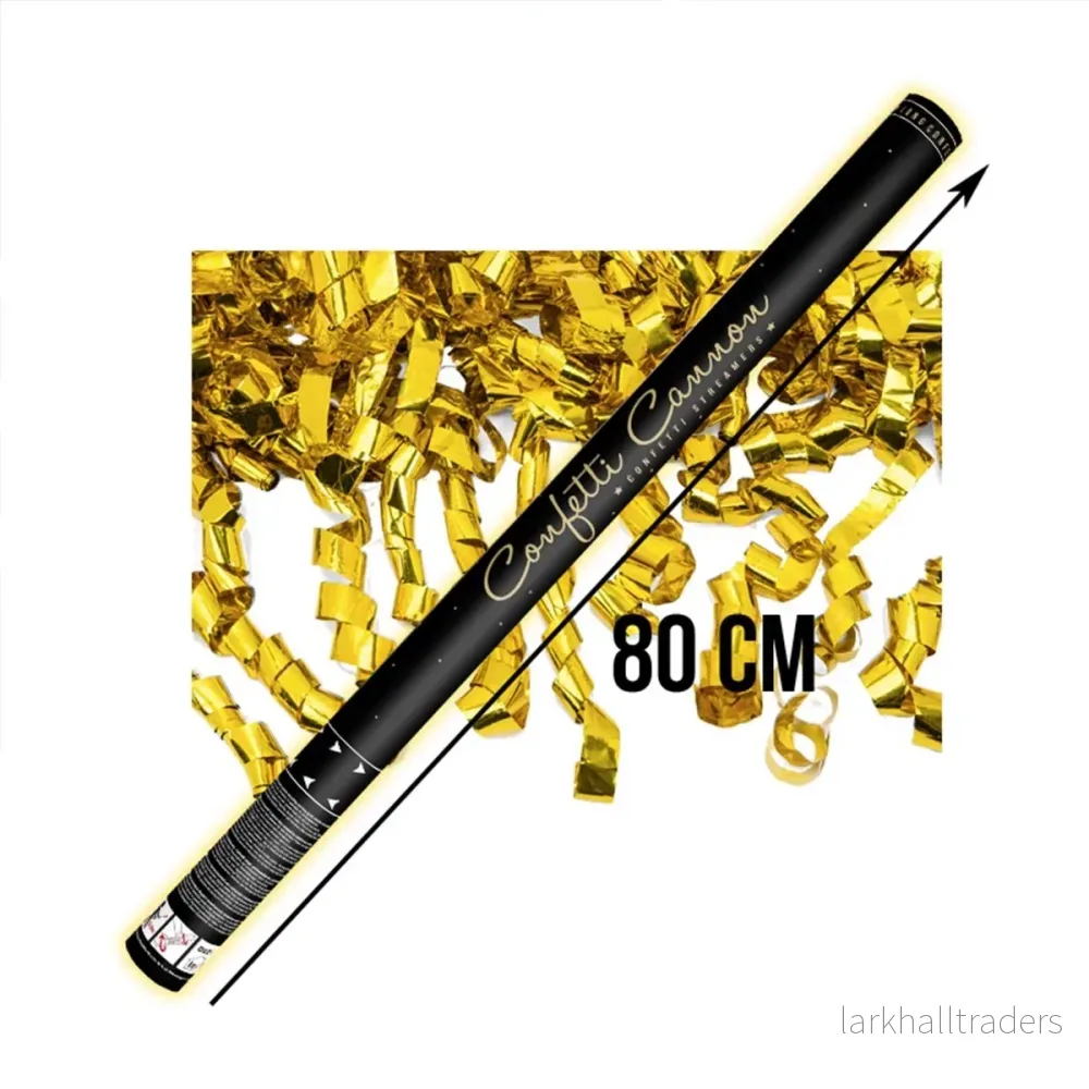 Konfettibomb, guld streamers 80 cm - Bild 2