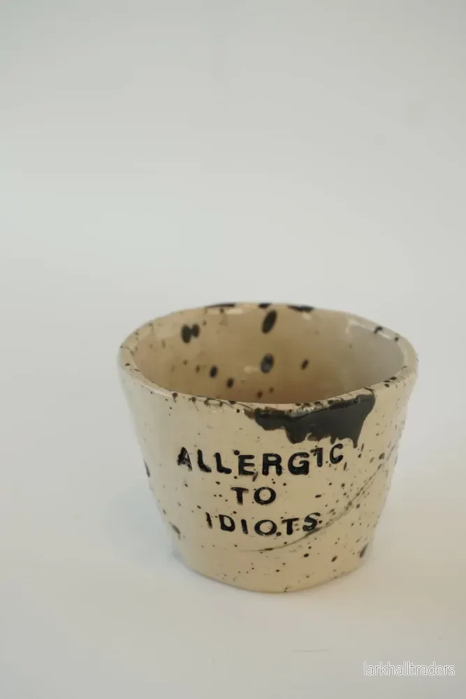 Espresso kopp "Allergic to idiots"