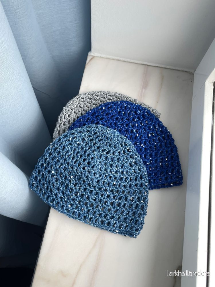 Glitter mesh mössa - Cobalt Blå - Bild 2