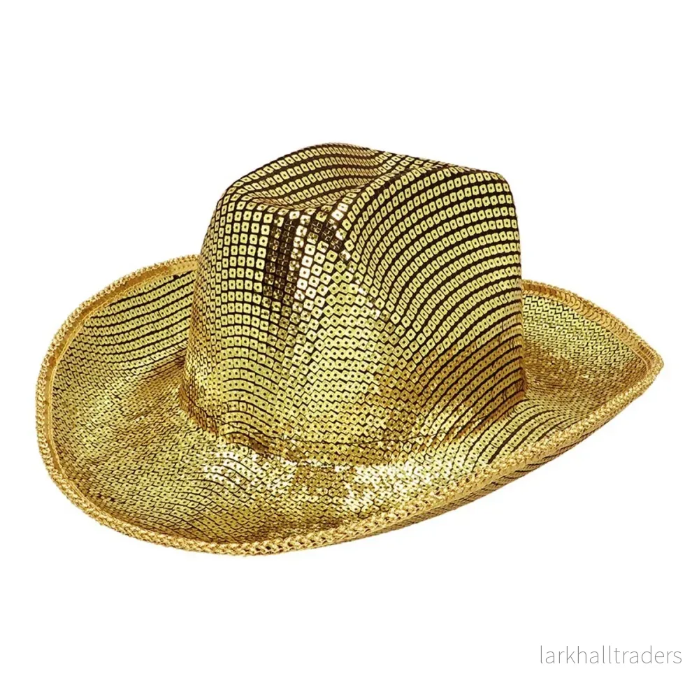 Cowboyhatt, groovy guld Cowboyhatt, groovy guld