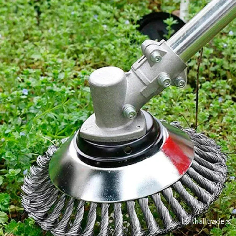 Effektiv stålborste 6" eller 8" för ogräsborttagning och polering - Bild 3