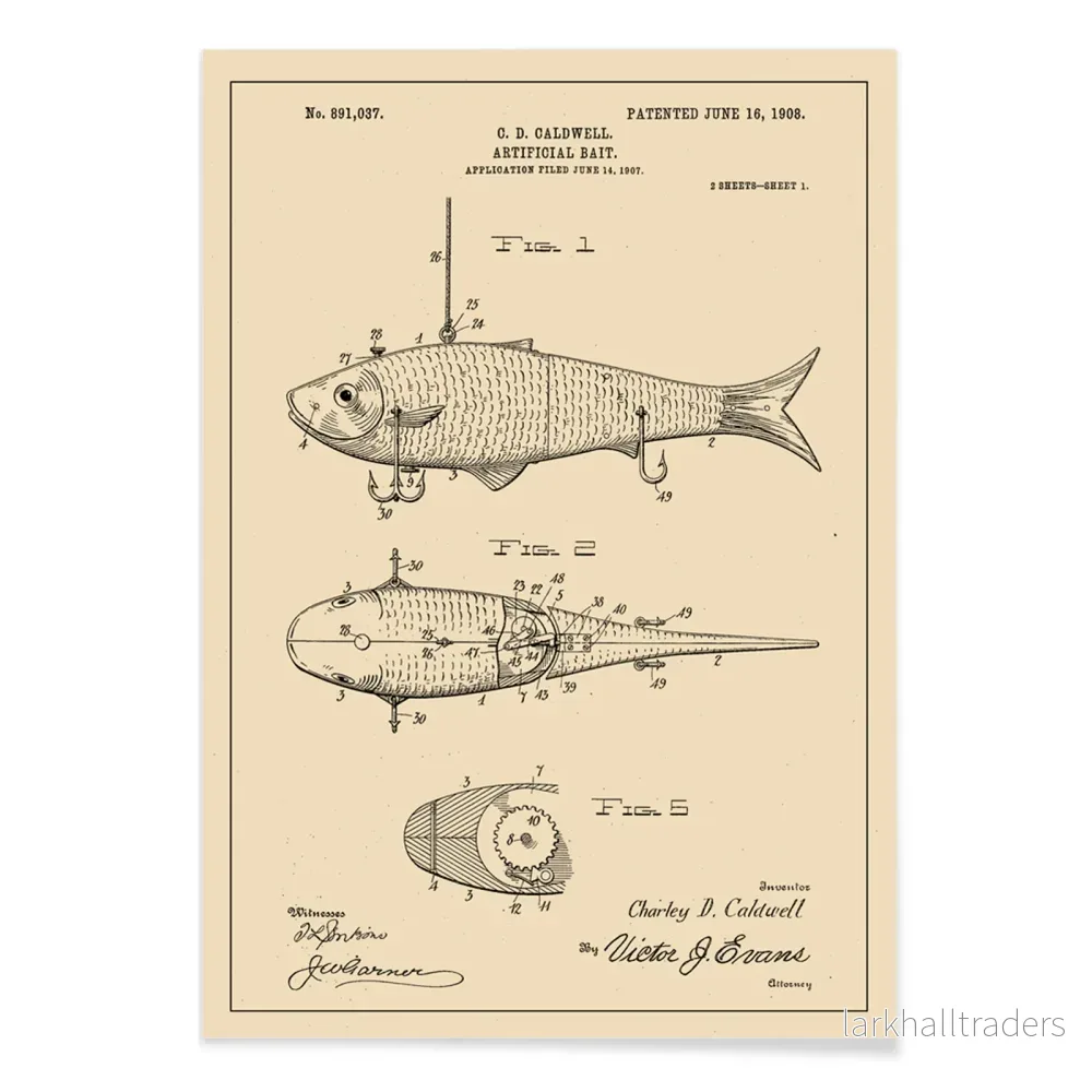 Patent för konstgjort bete Poster - Bild 2