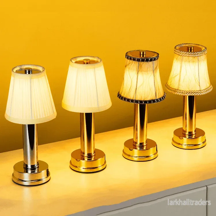 AuréLight – Trådlös LED-bordslampa med dimbart ljus och avtagbar lampskärm - Bild 2