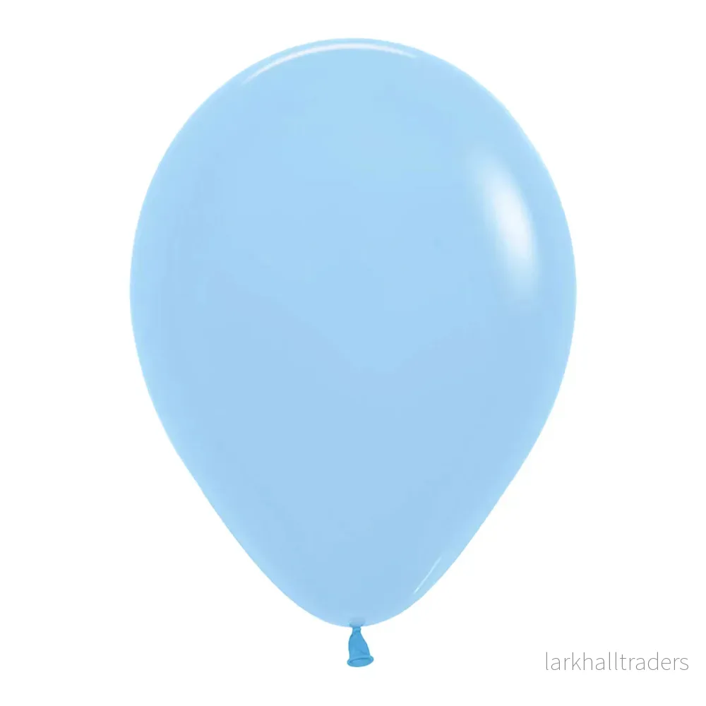 Ballonger, matta blå pastell 10 st - Bild 3