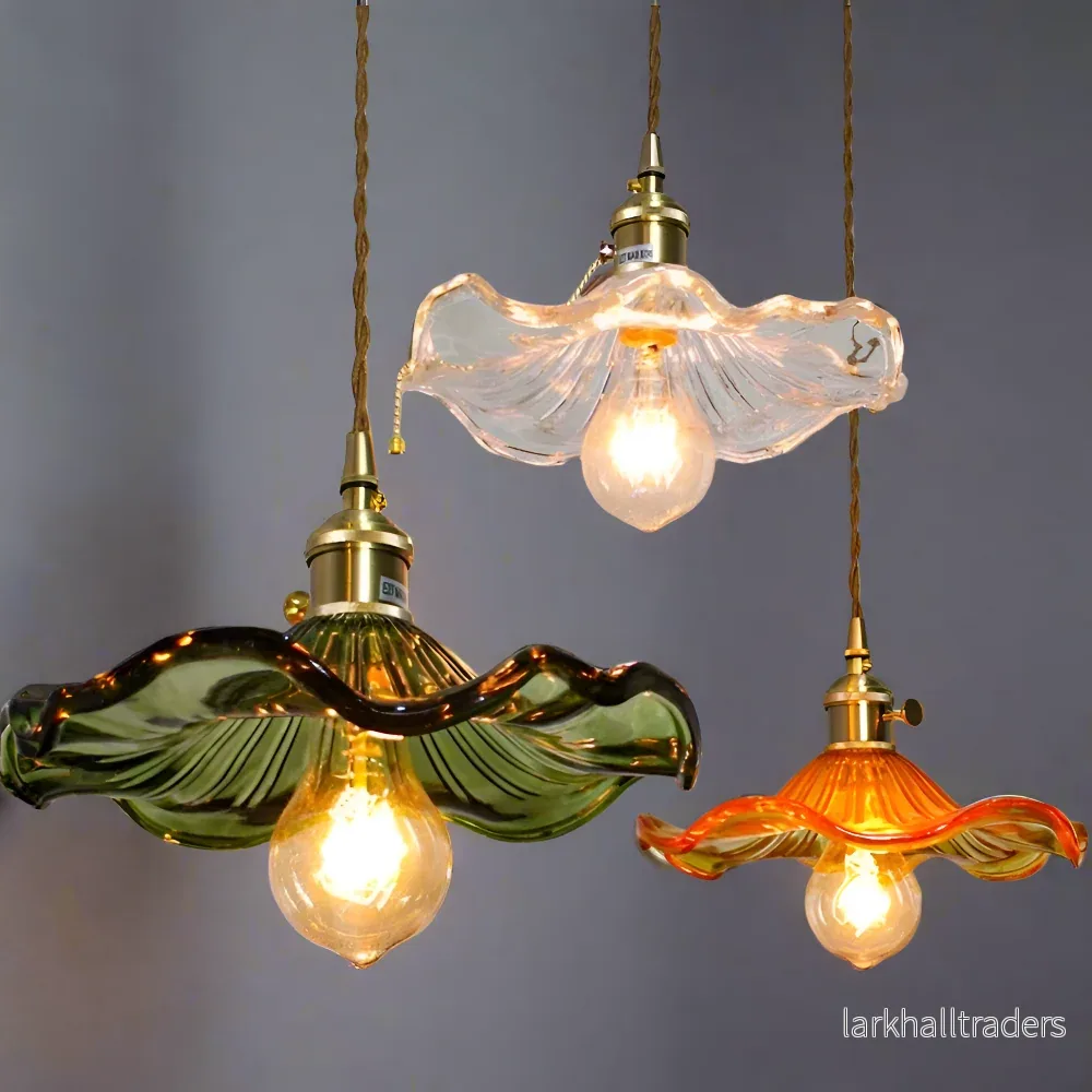 VividGlass – Pendellampa i Färgat Glas med Kopparaccent VividGlass – Pendellampa i Färgat Glas med Kopparaccent