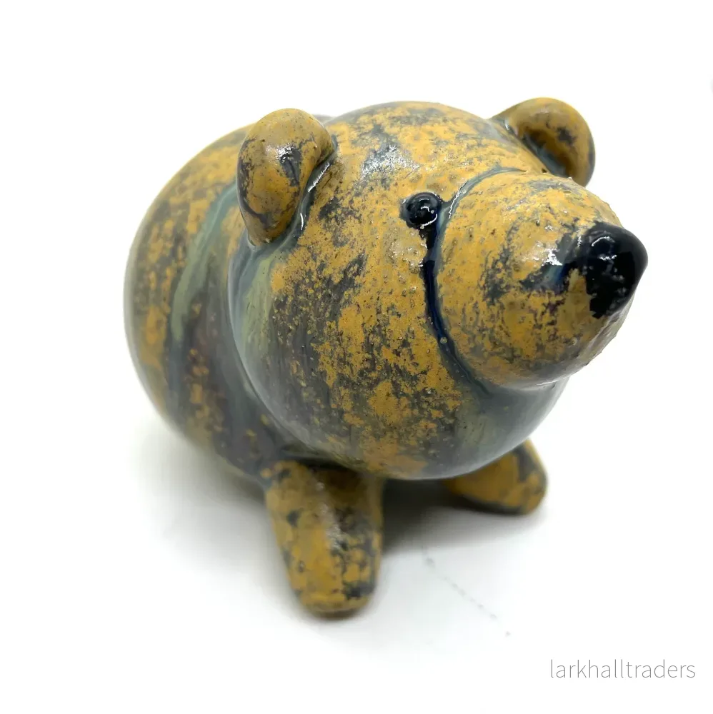 Keramisk björnskulptur - Sam - Bild 3
