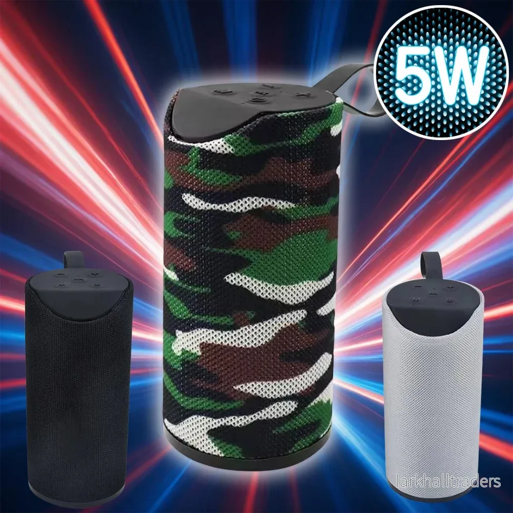 Bluetooth-högtalare 5W med subwoofer och tygdesign Bluetooth-högtalare 5W med subwoofer och tygdesign