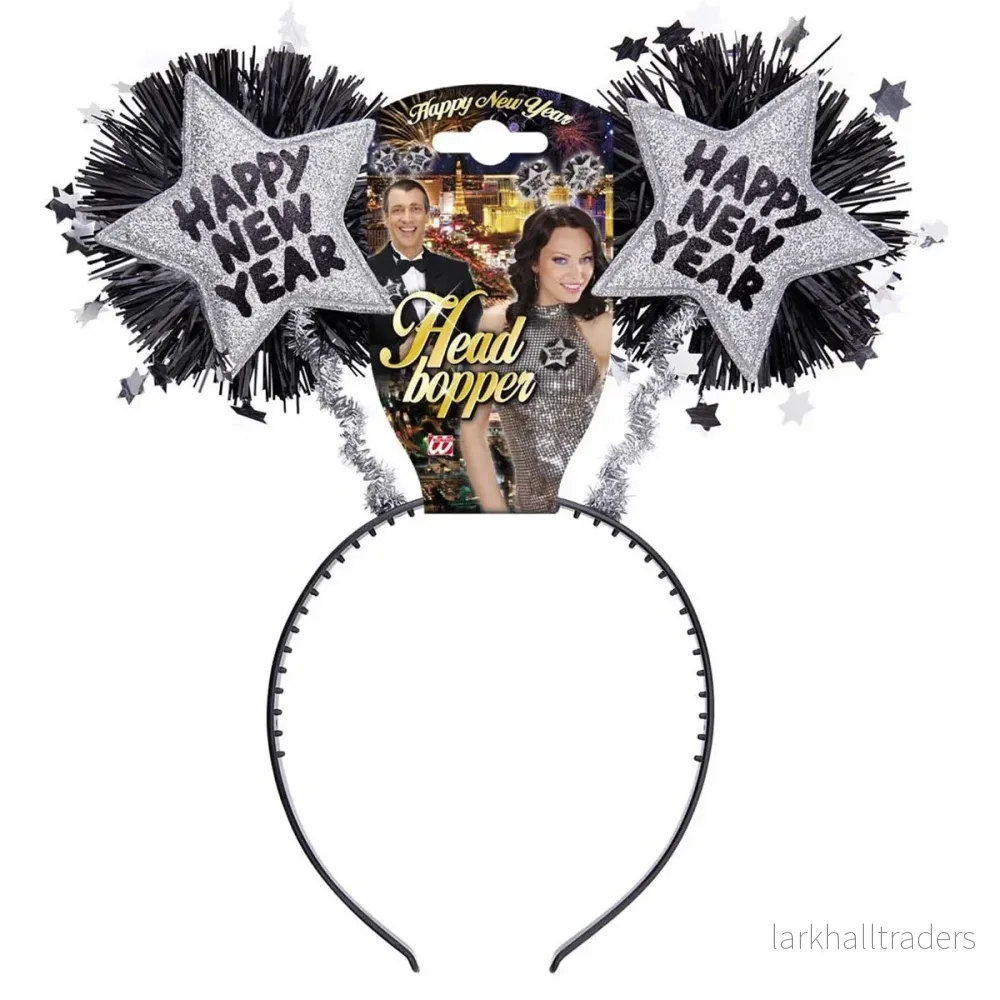 Diadem, silver happy new year Diadem, silver happy new year