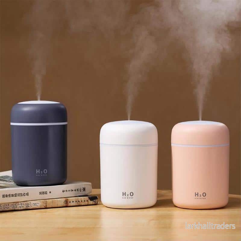 H2O luftfuktare / humidifier med LED-ljus (finns i flera färger) - Bild 2