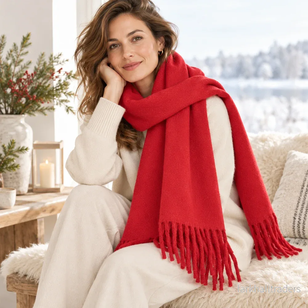 Elegant Halsduk med Fransar – Flera Vackra Färger – 65 x 180 cm – 230 g. Elegant Halsduk med Fransar – Flera Vackra Färger – 65 x 180 cm – 230 g.